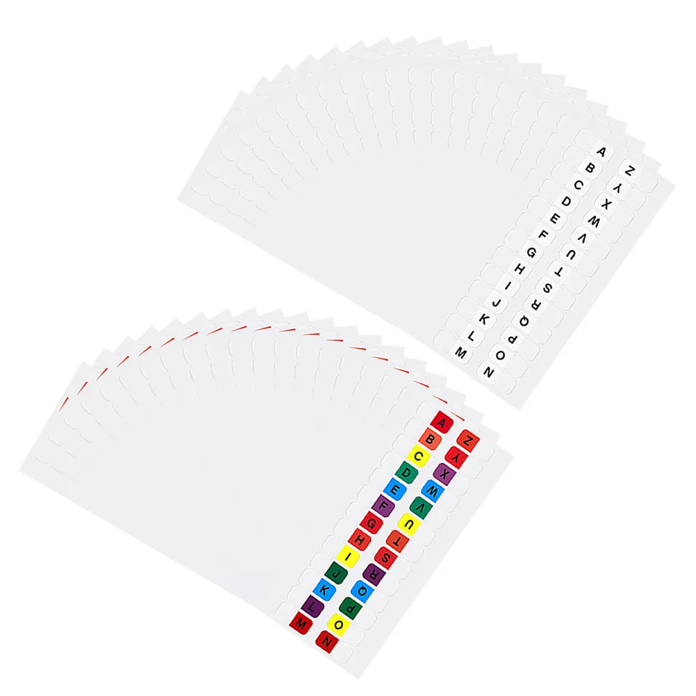 Page Markers Tabs Alphabet Index Tabs Self-Adhesive Notebook Reading Notes Alphabetical Flags Office Supplies 5 sheets self adhesive index label sticker personalized journal tabs flags tabs page markers paper office supplies stationery