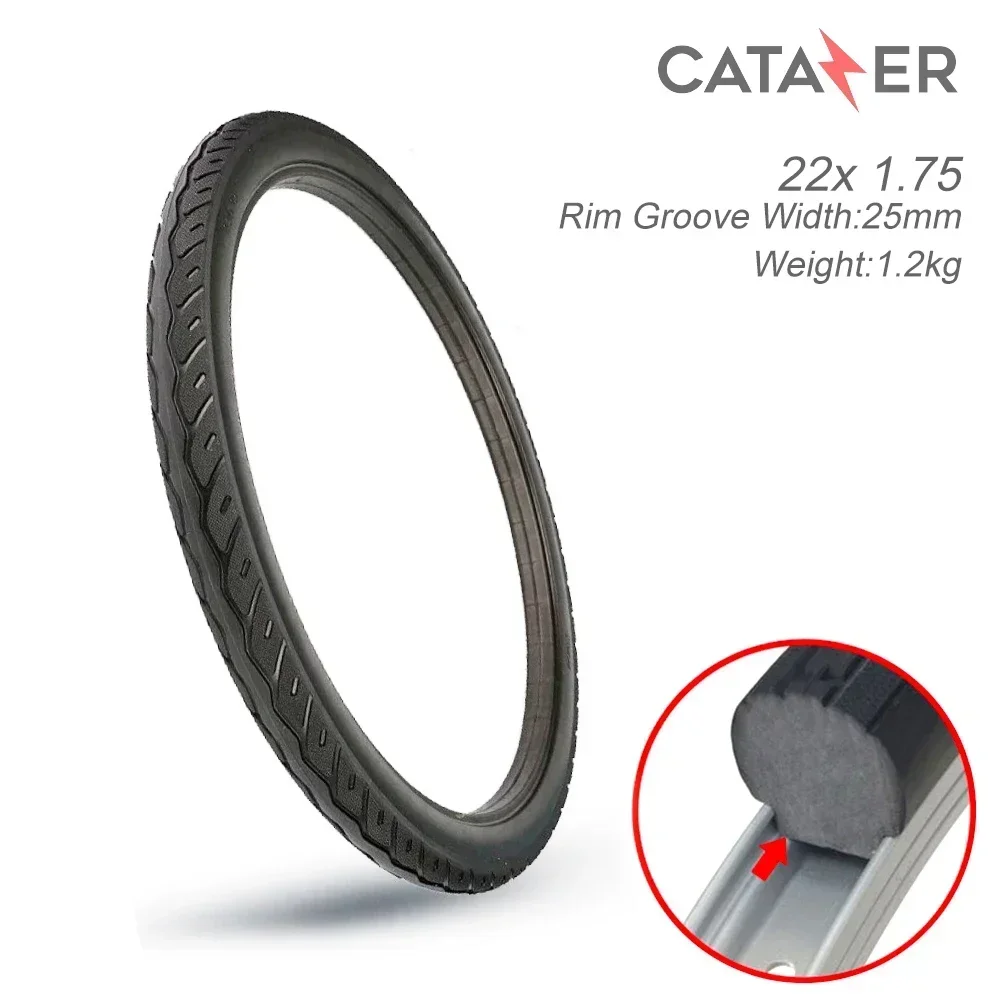 

22X1.75 Electrombike бесконтактная надувная однотонная шина для 22-дюймовых без внутренней трубки велосипедные шины