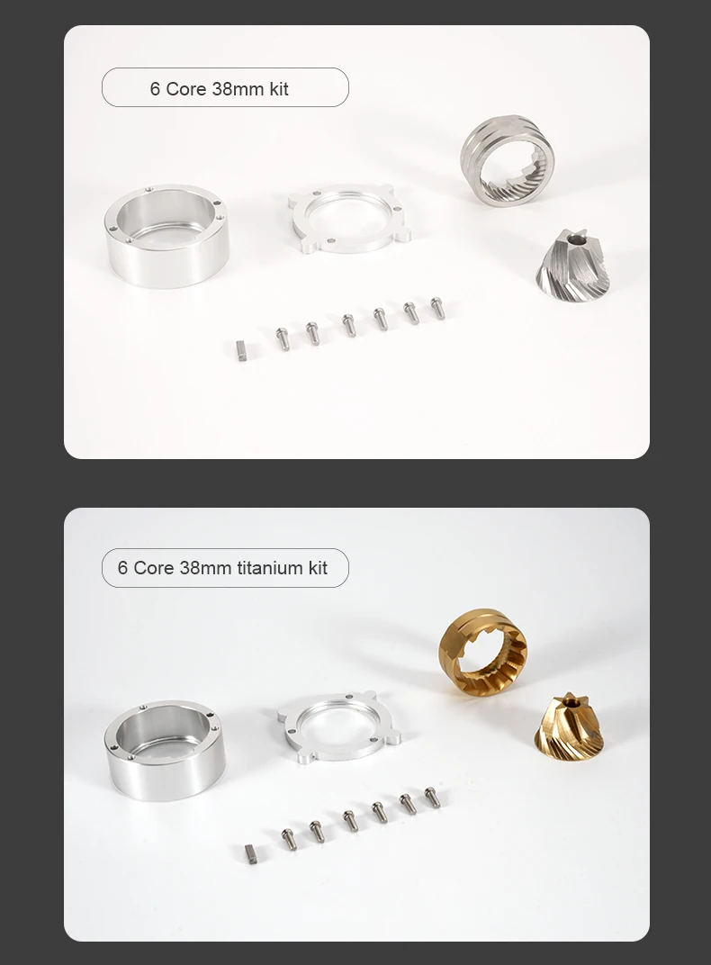 Description Picture 5 of itemReplaceable Seven-core 48mm Burr 6-core 38mm Burr Espresso Electric Coffee Grinder Household Coffee Bean Grinder