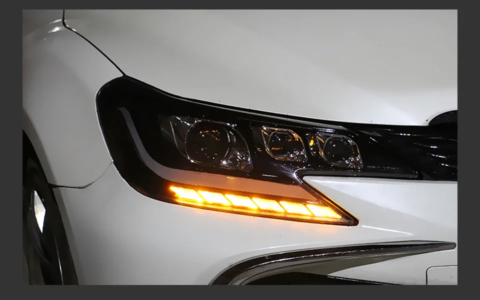 AKD Head Lamp for Toyota Mark X Reiz LED Headlight 2013-2017 Headlights Reiz DRL Turn Signal High Beam Angel Eye Projector Lens