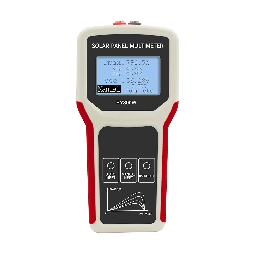 400W/800W Photovoltaic Multimeter Auto Manual MPPT Power Meter Solar Panel LCD MPPT Tester Current Voltage Testing Tool 4