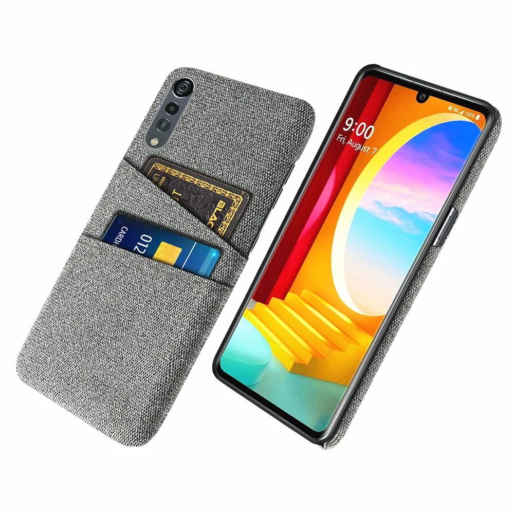 Luxury Fabric Dual Card Wallet Cover