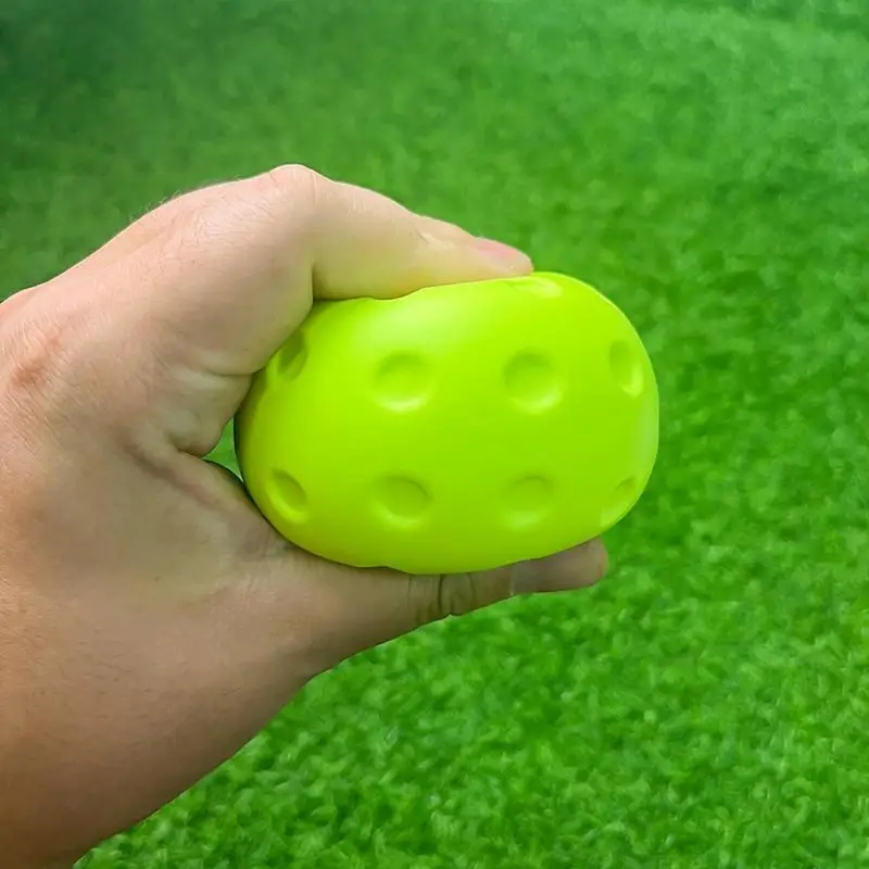 3PCS Indoor Pickleball Balls Silent Pickleballs 74mm Quite Warm Up Pickleball Drills Soft Hollow Practice Low Noise Pickle Ball