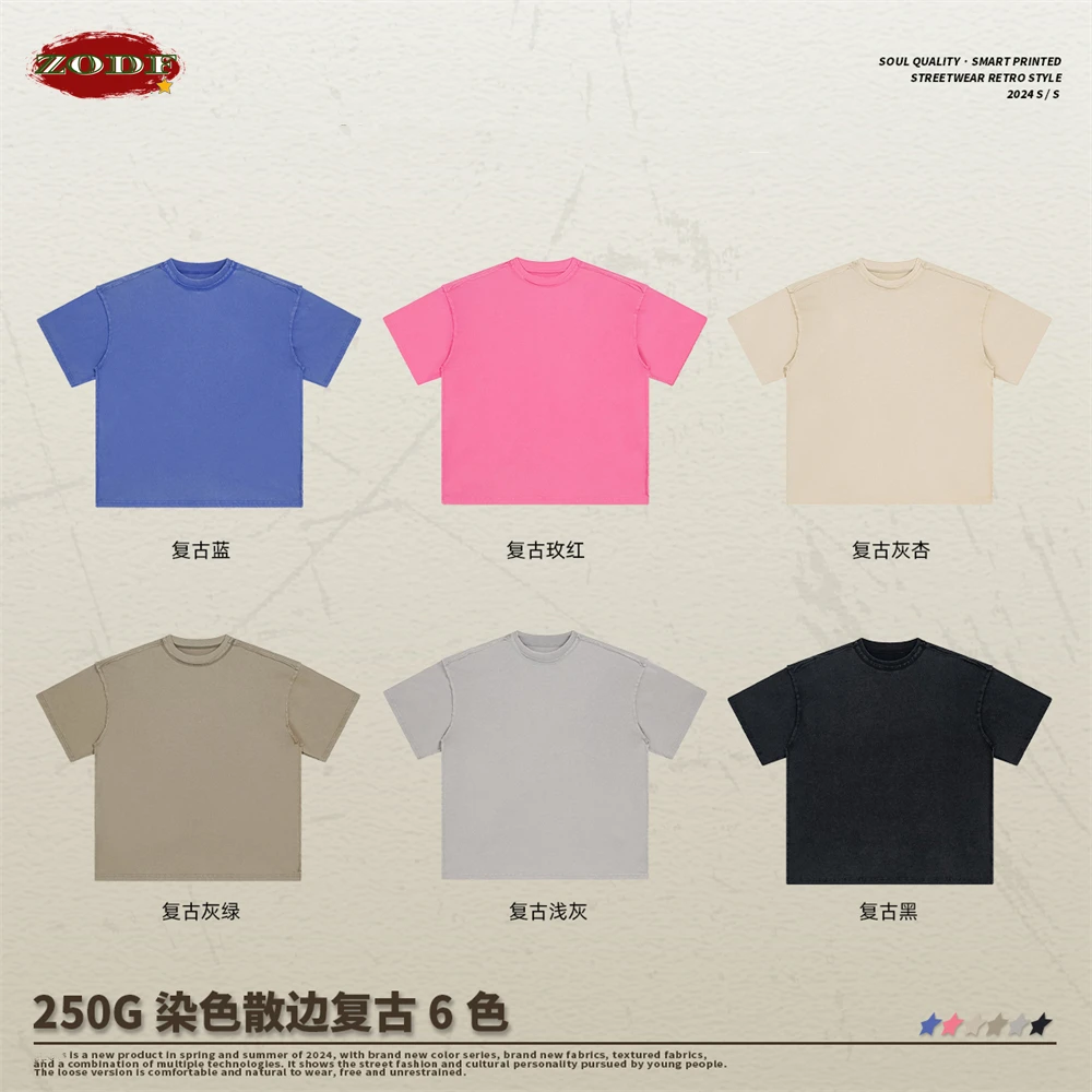 

Мужская хлопковая футболка в стиле ретро, свободного покроя, с круглым вырезом