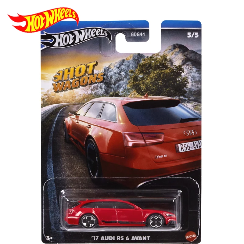 Original Hot Wheels Car ’17 Audi RS6 Avant Hot Wagon Kids Toys for Boys 1/64 Diecast Model Voiture Alloy Model Brinquedos Gift