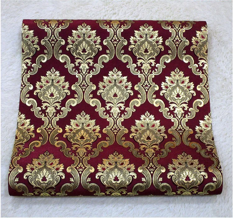TV Background Gold Foil Wallpaper American Luxury Damascus Floral Blue Red Black Golden Wallpaper Roll 13 S2bdc89e3fcc74e89960f8ece5d8c77e4I