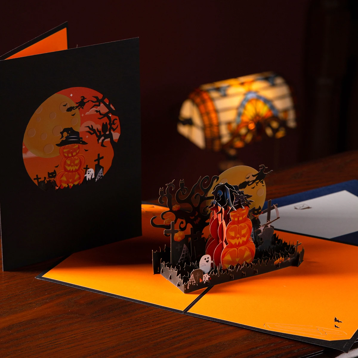 Hallowmas Einladungen Geschenk Karte 3D Halloween Pop Up Grußkarten für Kinder Party – Detail 6
