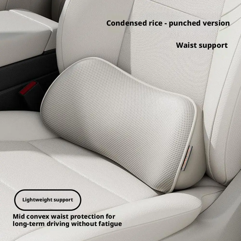 Synthetic Fiber Car Lumbar Support Pillow for Lower Back Relief
