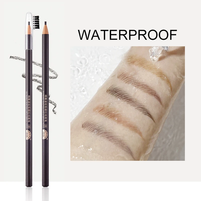1PC Eyebrow Pencil Tattoo Waterproof Eye Brow Pencil Tint Makeup Cosmetics 6 Colors Microblading Long Lasting Eyebrow Pen 3