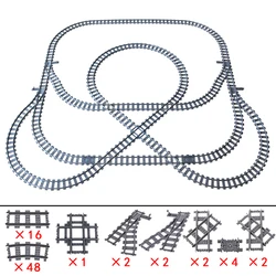 High - Tech Creative City Train Station Building Blocks Toy Set (Track Set 10)