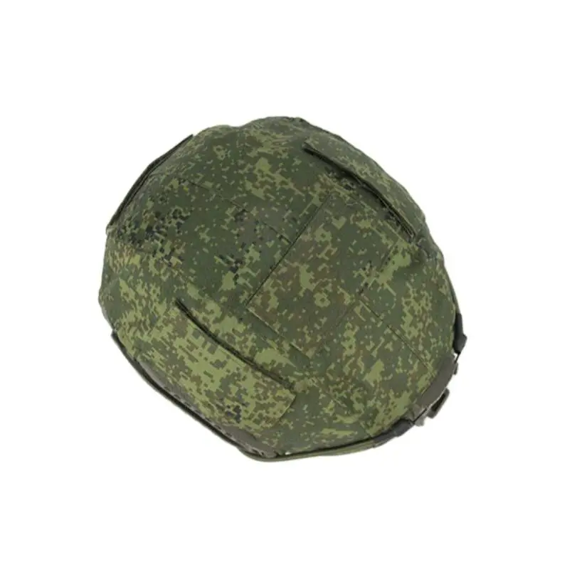 EMR Casco Tattico Verde Mimetico Tessuto Pelle Occhiali