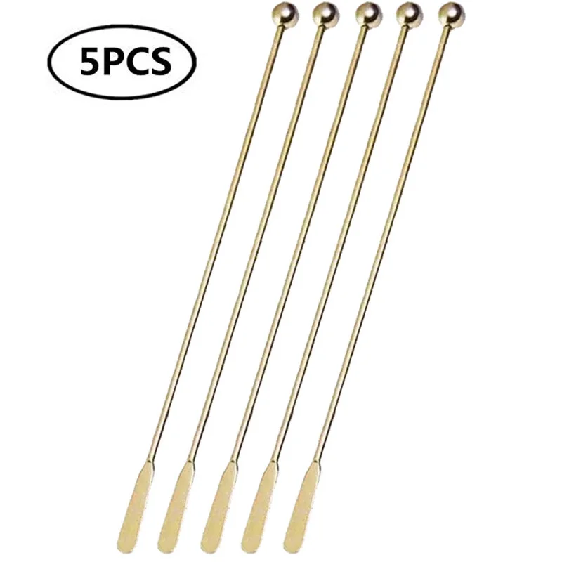 Stainless Steel Cocktail Drink Mixer Bar Stirring Mixing Sticks Muddler Ladle Stirrer Swizzle Sticks Coffee Stirring cocktail stirrers