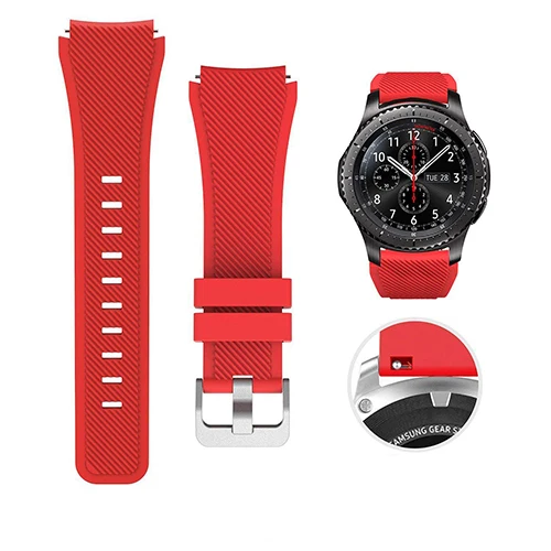 ตัวเลือกสินค้า สายซิลิโคนนาฬิกาสมาร์ทวอช รองรับ Samsung Galaxy Watch 3/4/5 และ Huawei GT 2