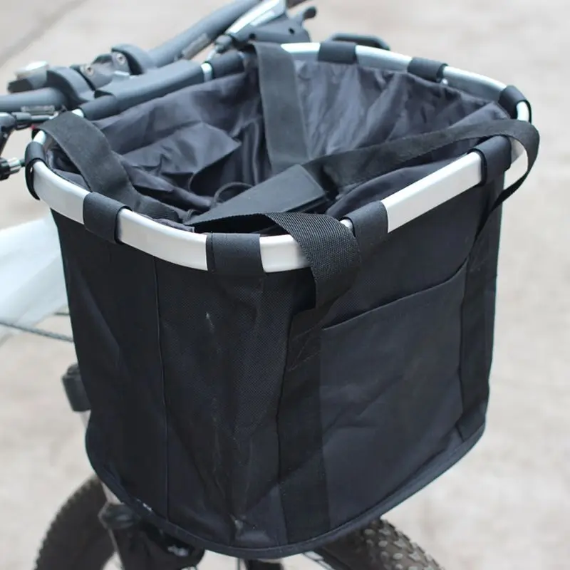 Dogs Carrier Bike Basket Folding Removable Pet Dog Bike Bag Bicycle