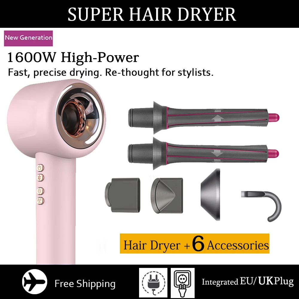 Hair Dryer Professional Hair Dryer Negative Ion Quick Dry Leafless Salon Home Appliances Constant Temperature Care