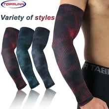 

TopRunn 1PC Cool Men Sport Cycling Running Bicycle UV Sun Protection Cuff Cover Protective Arm Sleeve Bike Arm Warmers Sleeves