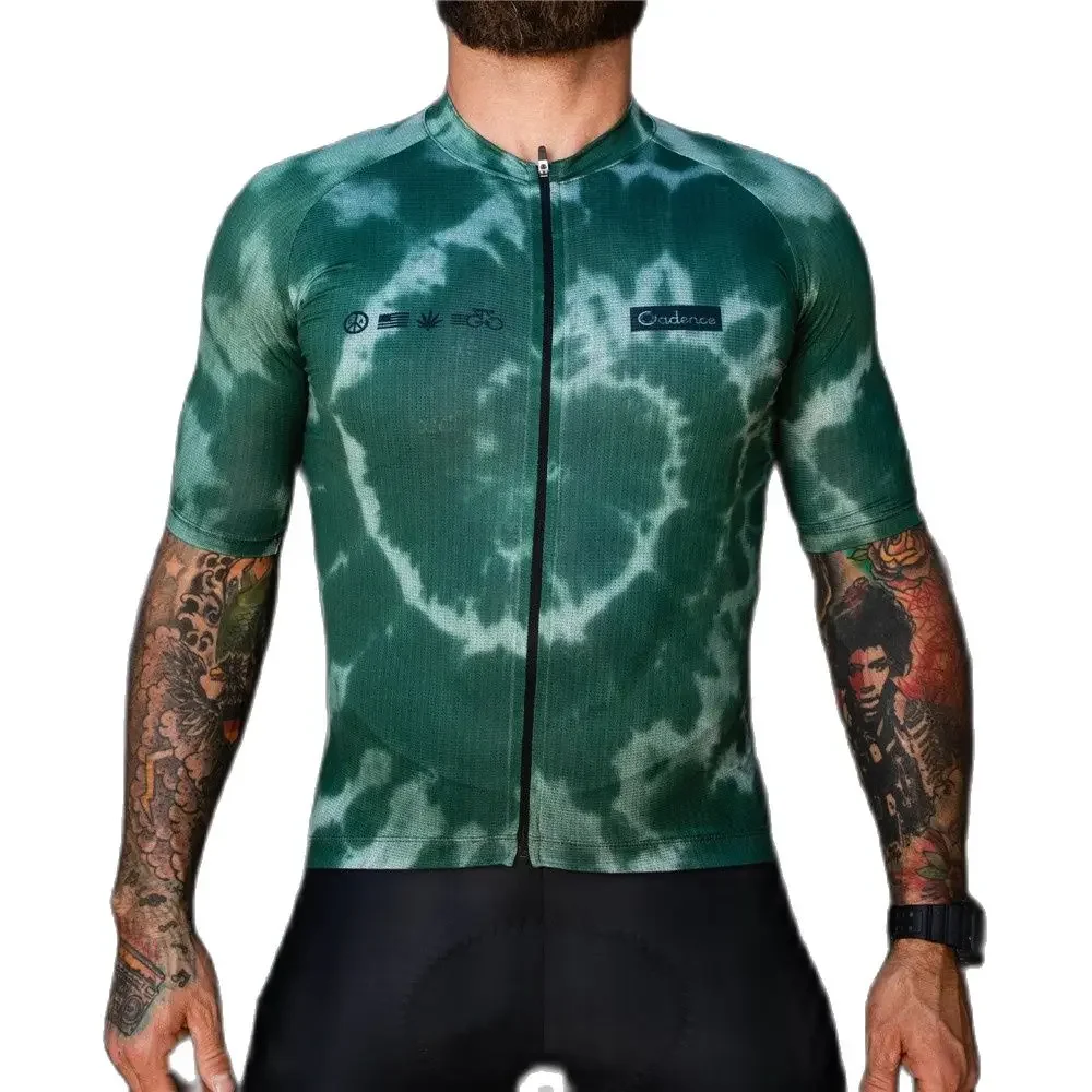 

Cadence 2021 cycling Jersey Mens Short sleeve Desing Breathable Polyester Quick dry Bicycle Clothing Replica Maillot Ciclismo