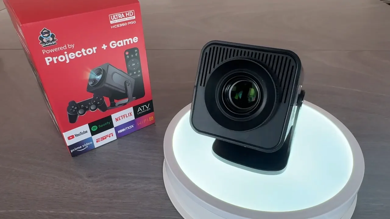 HCS350 MAX & PRO Game Combo Projector with Controllers Native 720P support 4K Android 11 Wifi6 BT5.0 Home theater Game projector for home