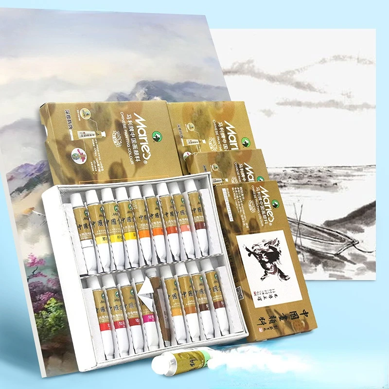 shisedo playlist mulit painter set 12色 12/24/36 Color 12ml Marley Chinese Painting Pigment Set