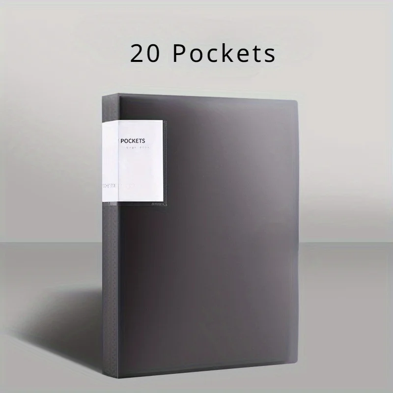 Clear Large-capacity Document Folder