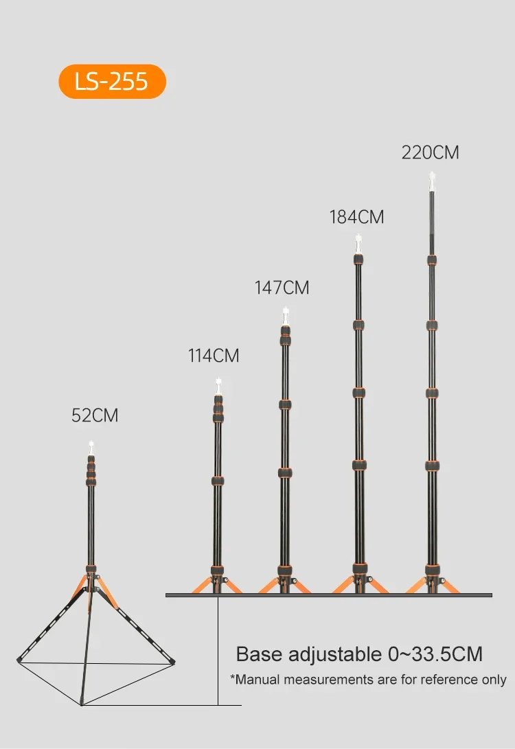 Description Picture 6 of itemSoonpho Tripod LS255C LS285C 200cm 270cm Carbon Fiber /Aluminum Light Stand For Photography Studio Softbox Godox Light Flash