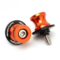 Universal Motorcycle M10 Swingarm Spools Slider Stand for Adventure and Supermoto (Orange)