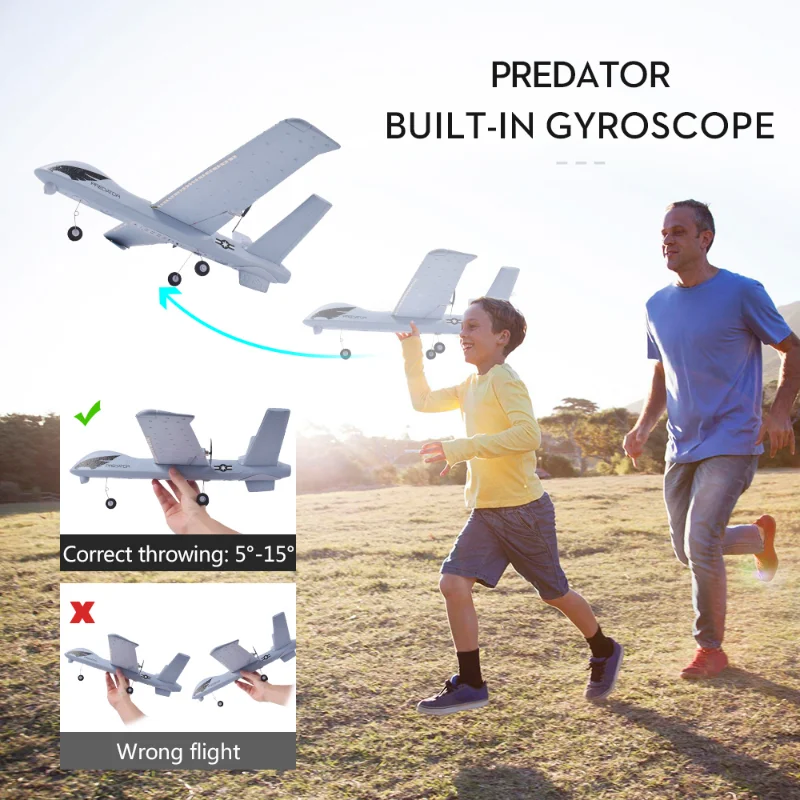 Foam aircraft Foam plane Rc plane Rc glider Rc Plane 2.4GHZ Dual Motor Gyro Stabilization System Medium DIY Epp Foam Glider Airplane Toys with Remote Control Gifts for Boy