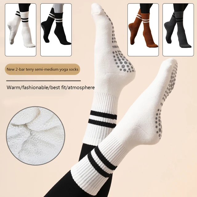 Buy Wholesale China Premium Cotton Non Skid Barre Yoga Socks Women