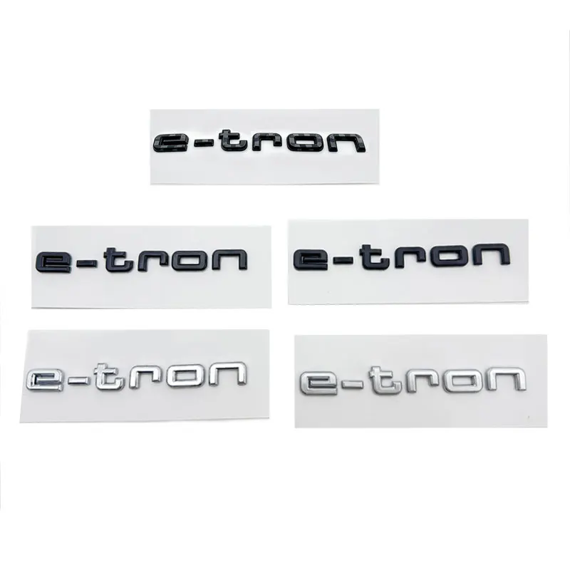 Electric Car Emblem Stickers - Premium Rear Tail Decor & Displacement Sign Accessories