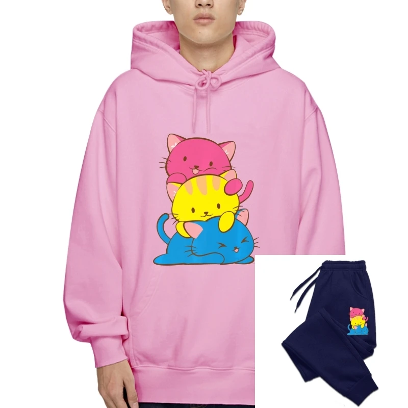 

Pansexual Kawaii Anime Art Cute Pan Pride Premium Black T-Sweatshirt Hoodies M-Xxxl Custom Print Outerwear
