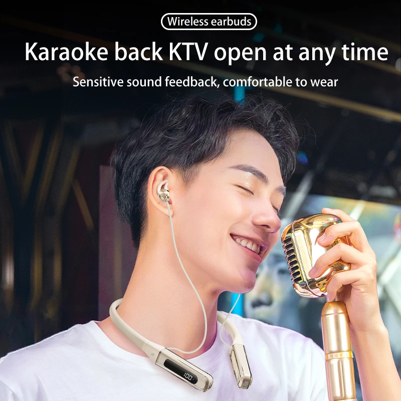 EARDECO Sport Wireless Headphones Bass Bluetooth Earphone Neckband Earphones Stereo Handsfree Headset with Mic Big Moving Coil 6