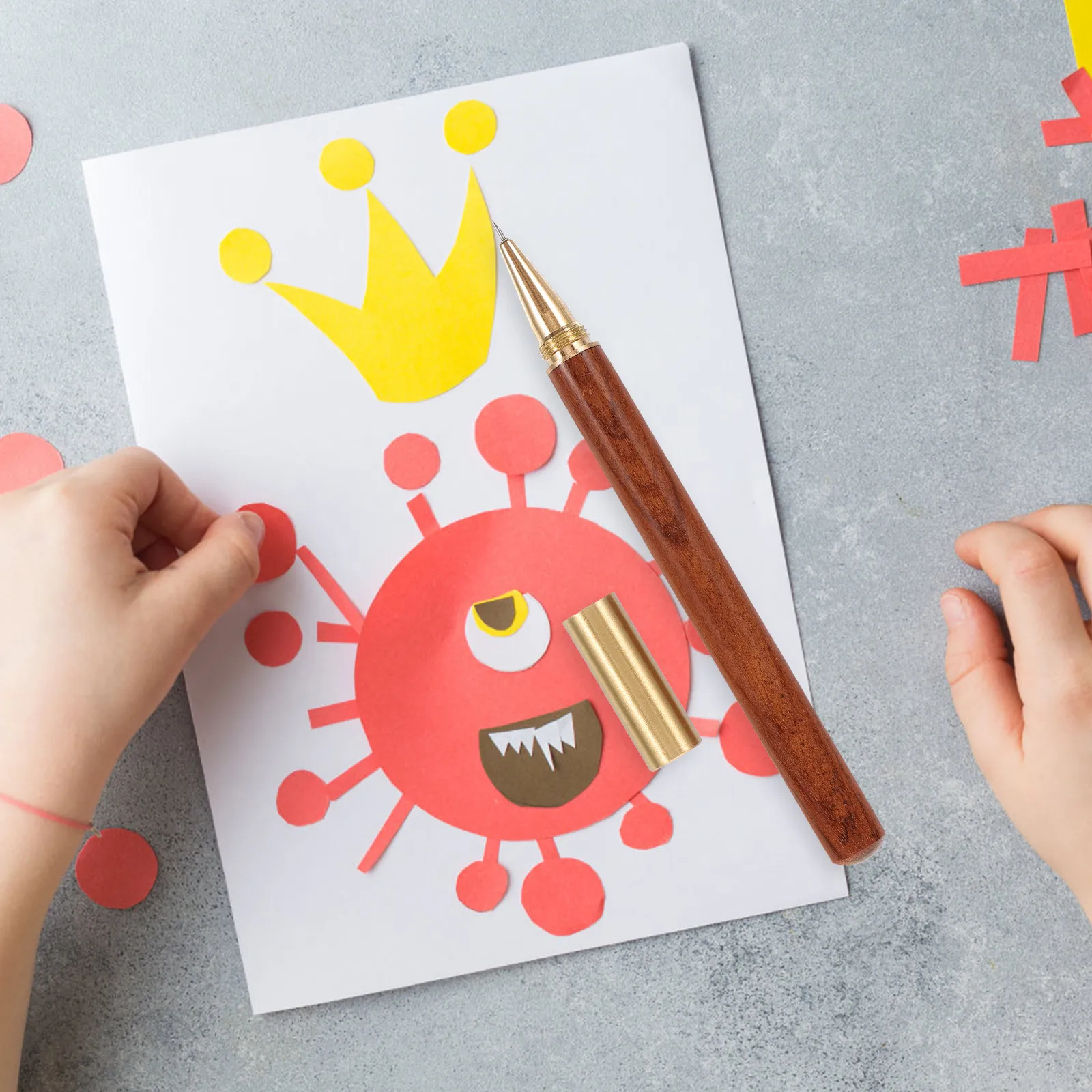 나무 펜 모양 커터 다기능 정밀 공예 컷 펜 스크랩북킹 DIY 아트 사무용 종이 커팅 도구