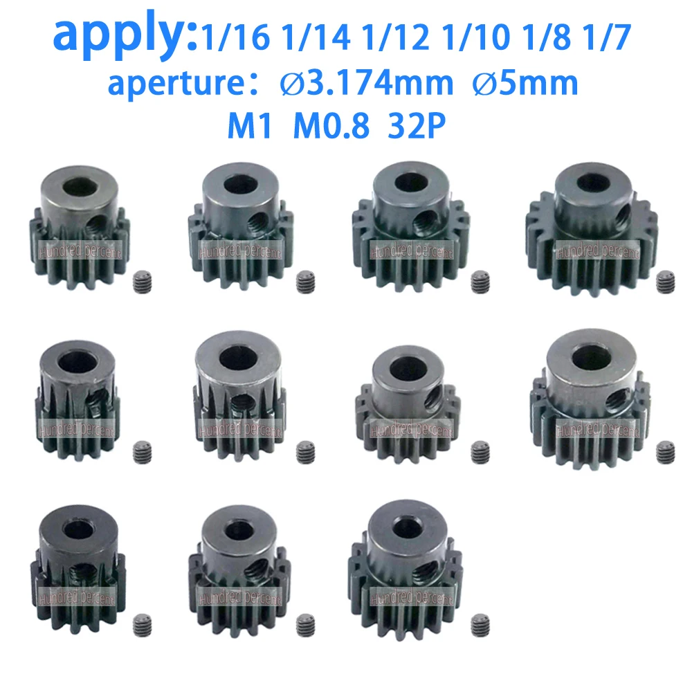 Set Di Ingranaggi Pignone 10 Pezzi, Set Di Ingranaggi Motore In Acciaio - Foto 3