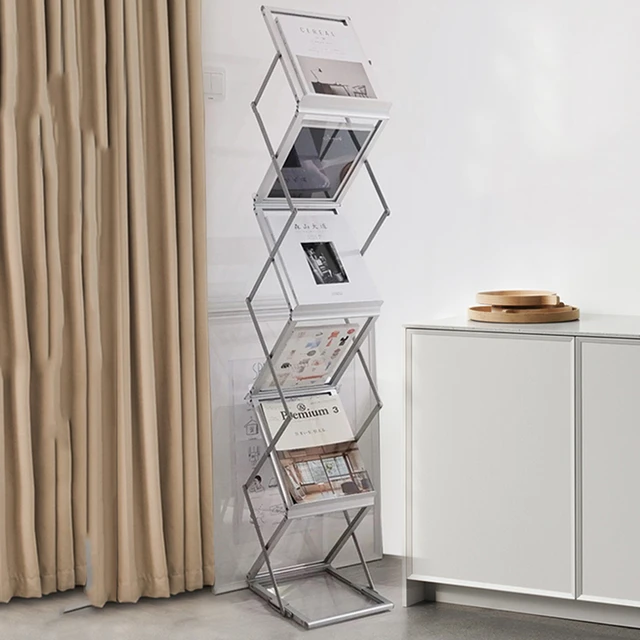 Storage Metal Bookcase Ladder White Organizer Display Bookshelf Minimalist Modern Estanteria Habitacion Furniture For Livingroom - Vimarsana News