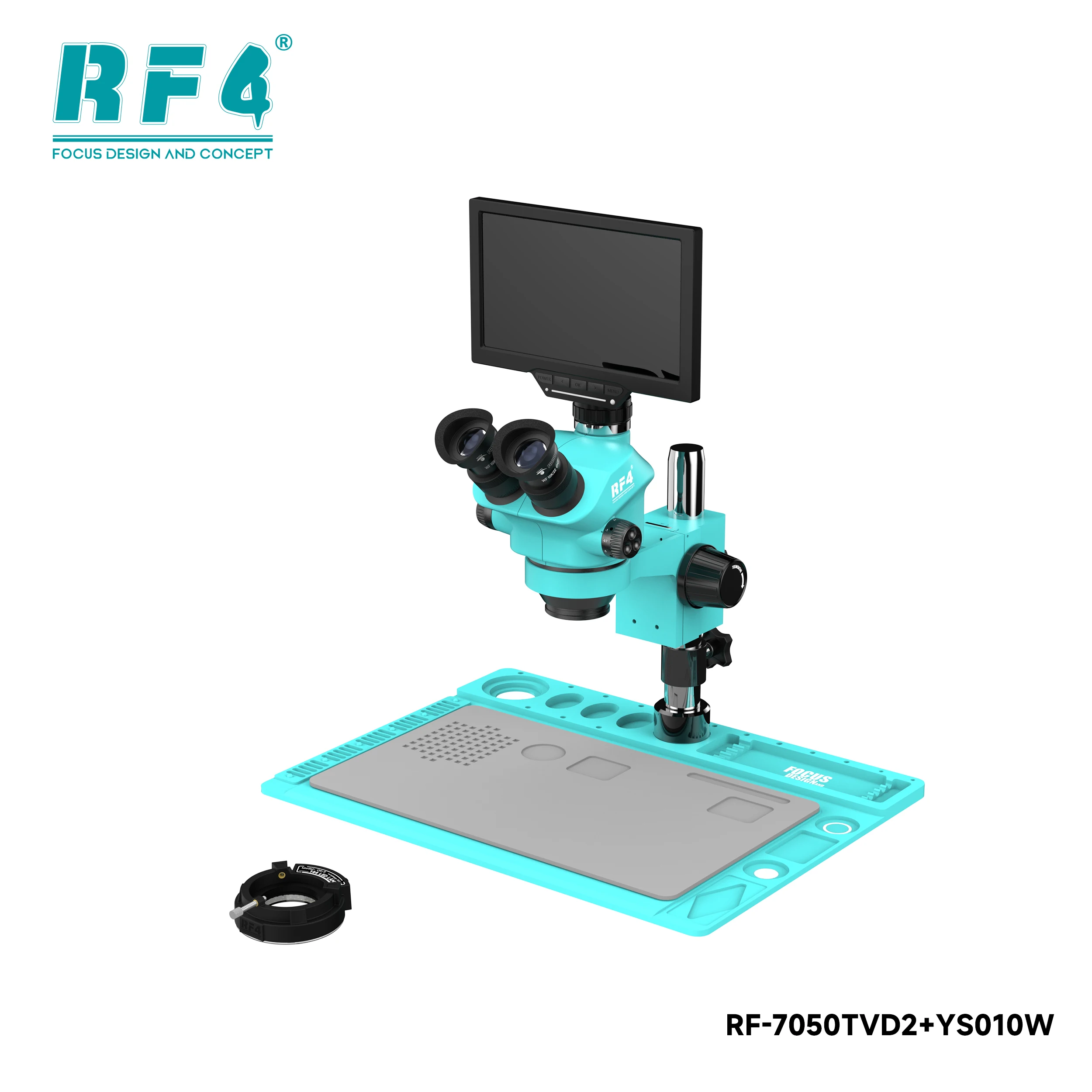 RF4-7050TVD2-YS010W 고화질 광시야 HDMI WIFI 디스플레이 화면 동기화 수리 삼안 줌 현미경