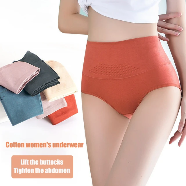 Women's Graphene Cotton Panties High Waist Body Shaper Underwear