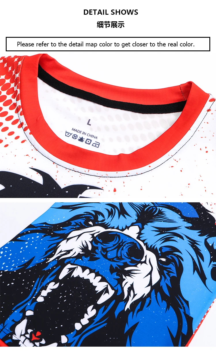 Sport-Kompressionsshirt für Herren, bedruckt, langärmelig, schnell trocknend, atmungsaktiv, für sportliche Aktivitäten, Fitnesstraining – Detail 7