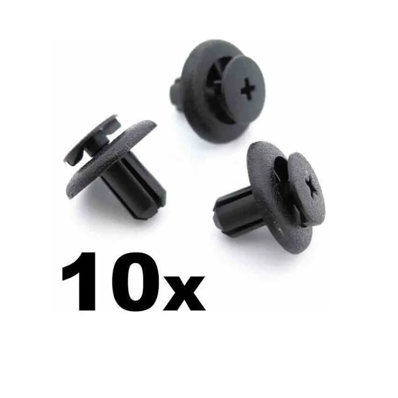 

10x 7mm Black Plastic Interior Trim Clip for Toyota Avensis, Yaris, Corolla etc