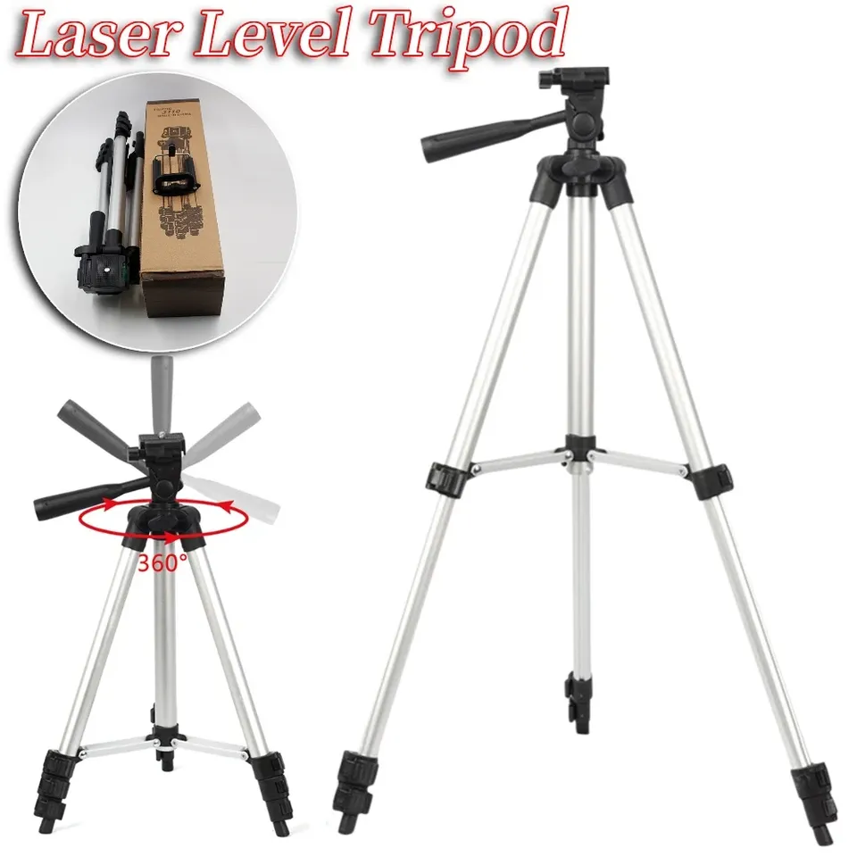 1M Laser Level Tripod for Self Leveling Machine Extension Tripod Stand Adjustable Height Thicken Aluminum Tripod Stand Bracket