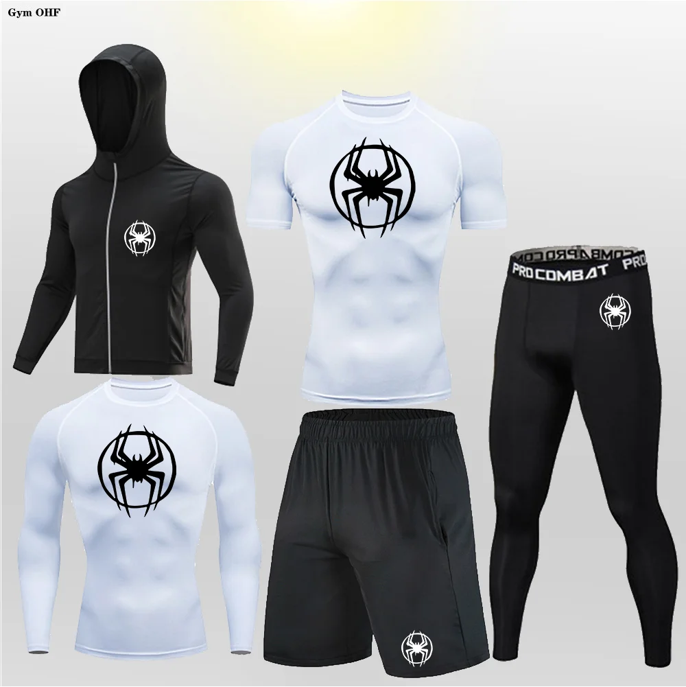 

Mens Compression Sportswear Suits Gym Tights Training Clothes Workout Jogging Sport Set Running Rashguard Tracksuit For Men 2099