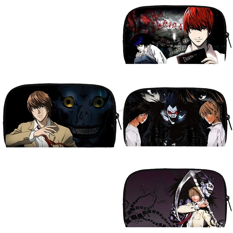 

Anime Death Note Print Wallet Manga Light Yagami L Money Bags Phone Holder Shinigami Ryuk Coin Purse Fashion Long Clutch Bags