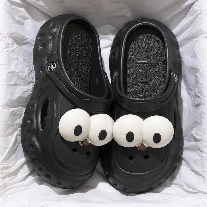 Frauen Indoor Straße Hausschuhe Mode Clogs Nette DIY Sommer Garten Schuhe Weiche EVA Dicke Sohle Große Größe Sandalen Mädchen Strand Rutschen – Detail 4