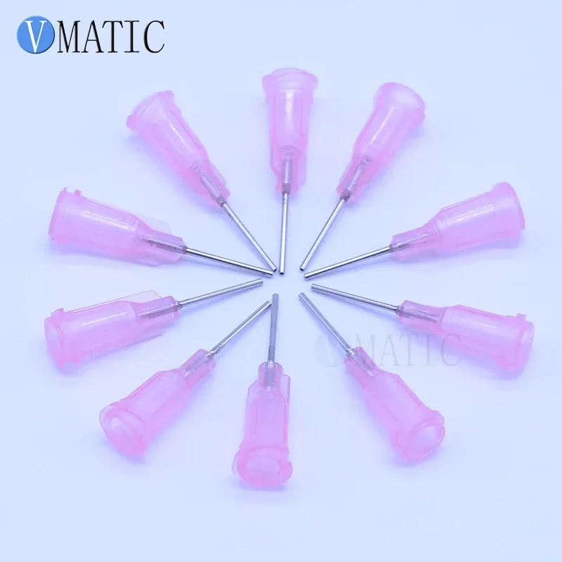 100Pcs 0.5'' 20G Luer Lock Glue Dispensing Needles Tip 1/2 Inch