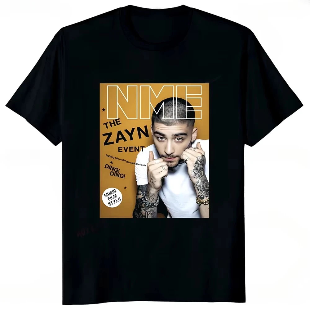 Room Under The Stairs 2025 Rapper Zayn Malik T-shirt O-Neck Short Sleeve Fans Gift Top Tee Oversized Casual Men's Women Clothing 4