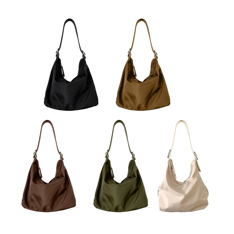 

E74B Модная нейлоновая сумка-мешок. Стильные и удобные сумки через плечо для женщин и девочек.