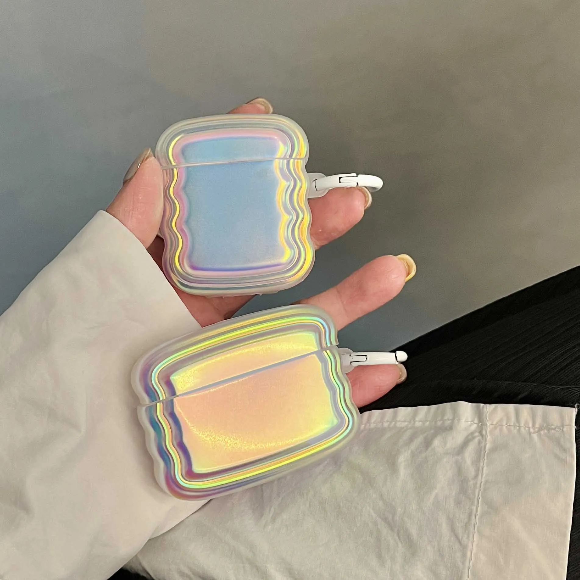Laser Aurora Soft Wave Case for AirPods