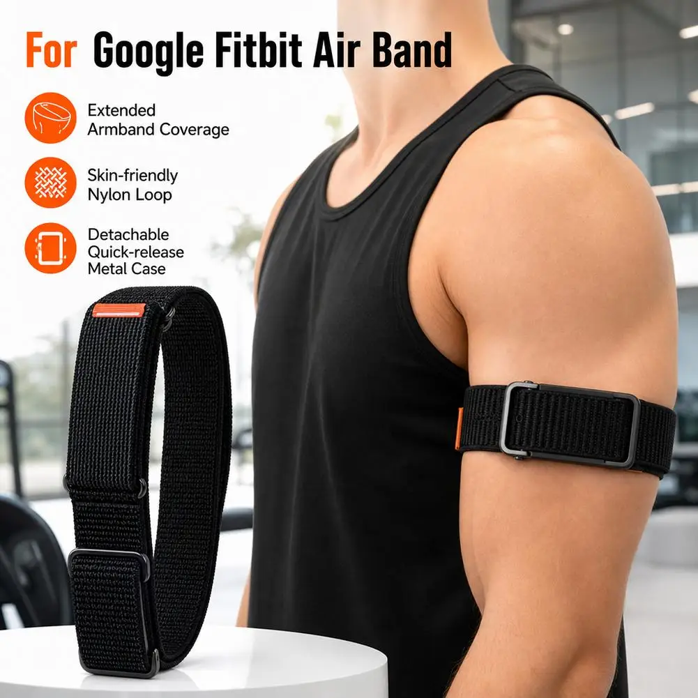 Nylon Adjustable Arm Strap with Breathable Design and Metal Case