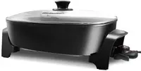 Gourmet EG-6203# Extra Deep 16"x13"x3.2" (10.5Qt.) Scratch Resistant, Easy Pour Spout Dishwasher Safe, Non-stick Electric 1