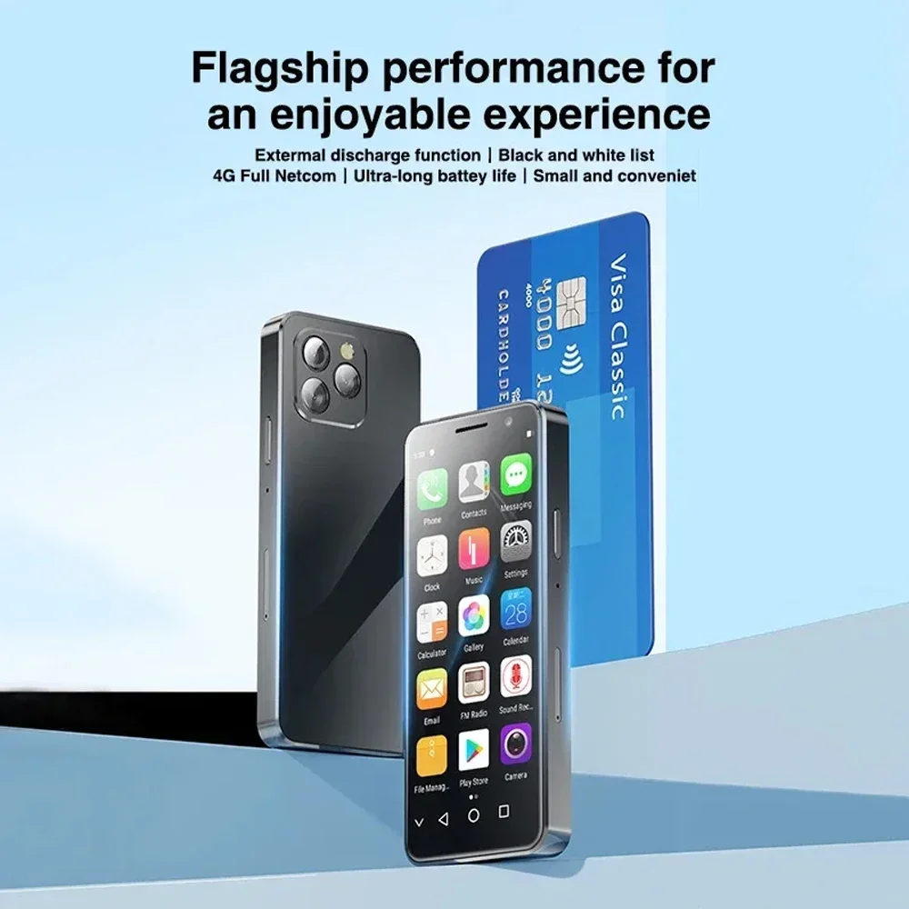 SOYES XS16 PRO Mini Smartphones MTK6762 Octa Core 4GB+128GB Andriod 9.0 Mobile Phone 2100mAh 4G Network Support OTG WIFI Hotspot 3