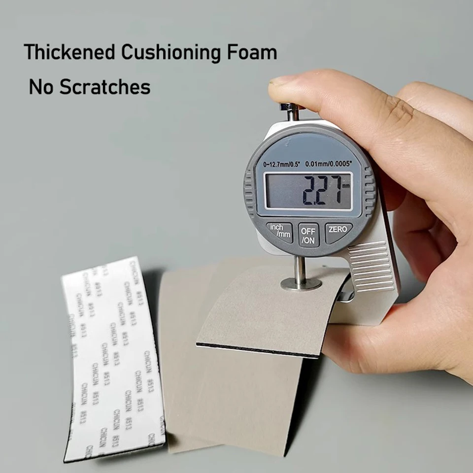 프리미엄 10cm 프리컷 울 블렌드 스퀴지 패치 - 두꺼운 스크래치 프리 마이크로 스웨이드 펠트 교체용, 비닐 랩핑 KLT-18G